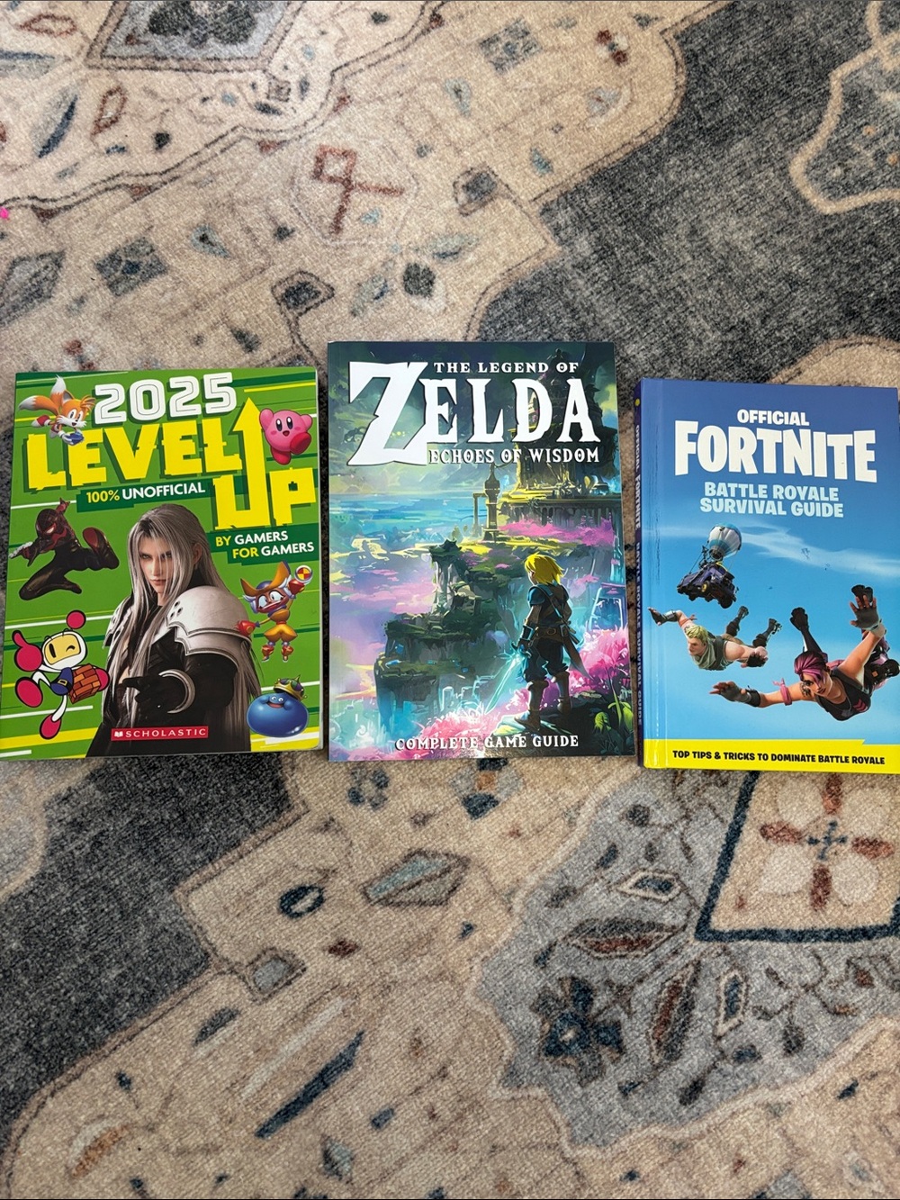 Video game book trio! Legend of Zelda, Fortnite etc.